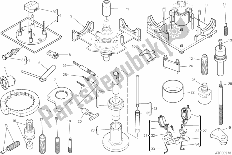 All parts for the 01a - Workshop Service Tools of the Ducati Superbike 959 Panigale ABS USA 2017